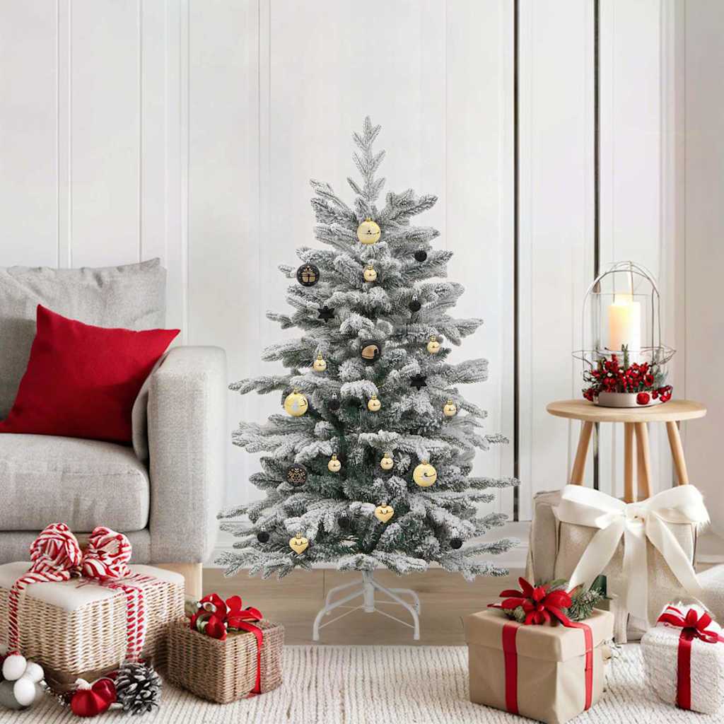 Set di Palle di Natale 40 pcs Nero e Oro Plastica