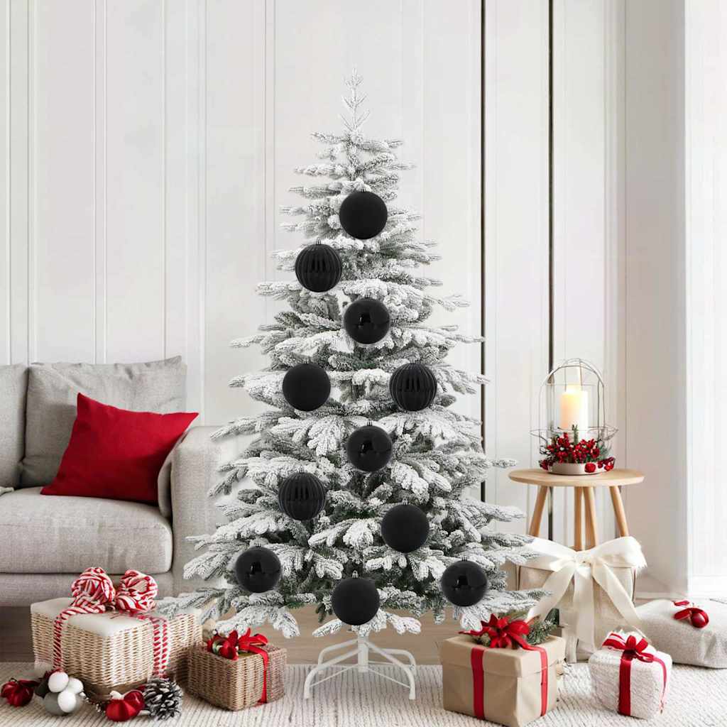 Set di Palline di Natale XL 9 pz Nero Plastica | homemem39