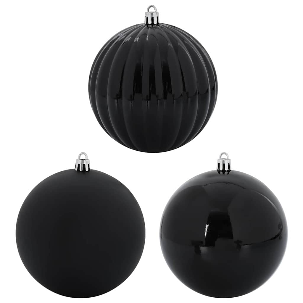 Set di Palle di Natale 4 pcs Nero XXL