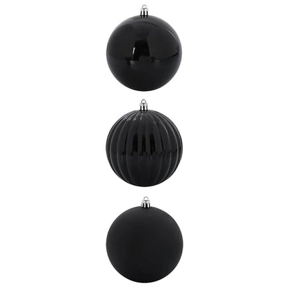 Set di Decorazioni Natalizie XXL 3 pz Nero Plastica | homemem39