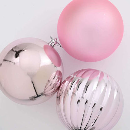 Set di Palline Natalizie XL 15 pz Rosa Plastica | homemem39