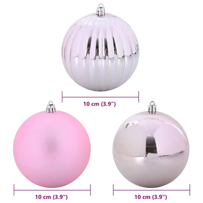 Set di Palline Natalizie XL 15 pz Rosa Plastica | homemem39