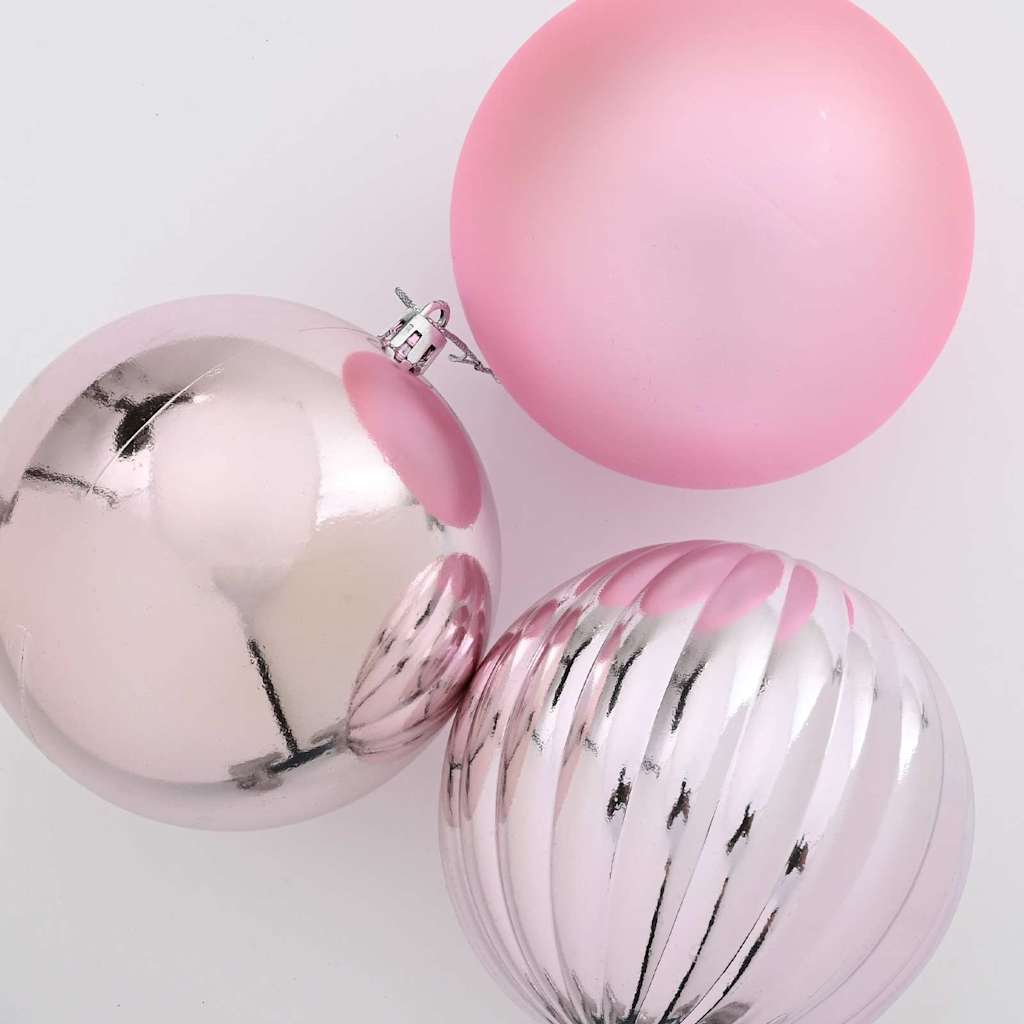 Set di palline di Natale XL 9 pz Rosa Plastica | homemem39