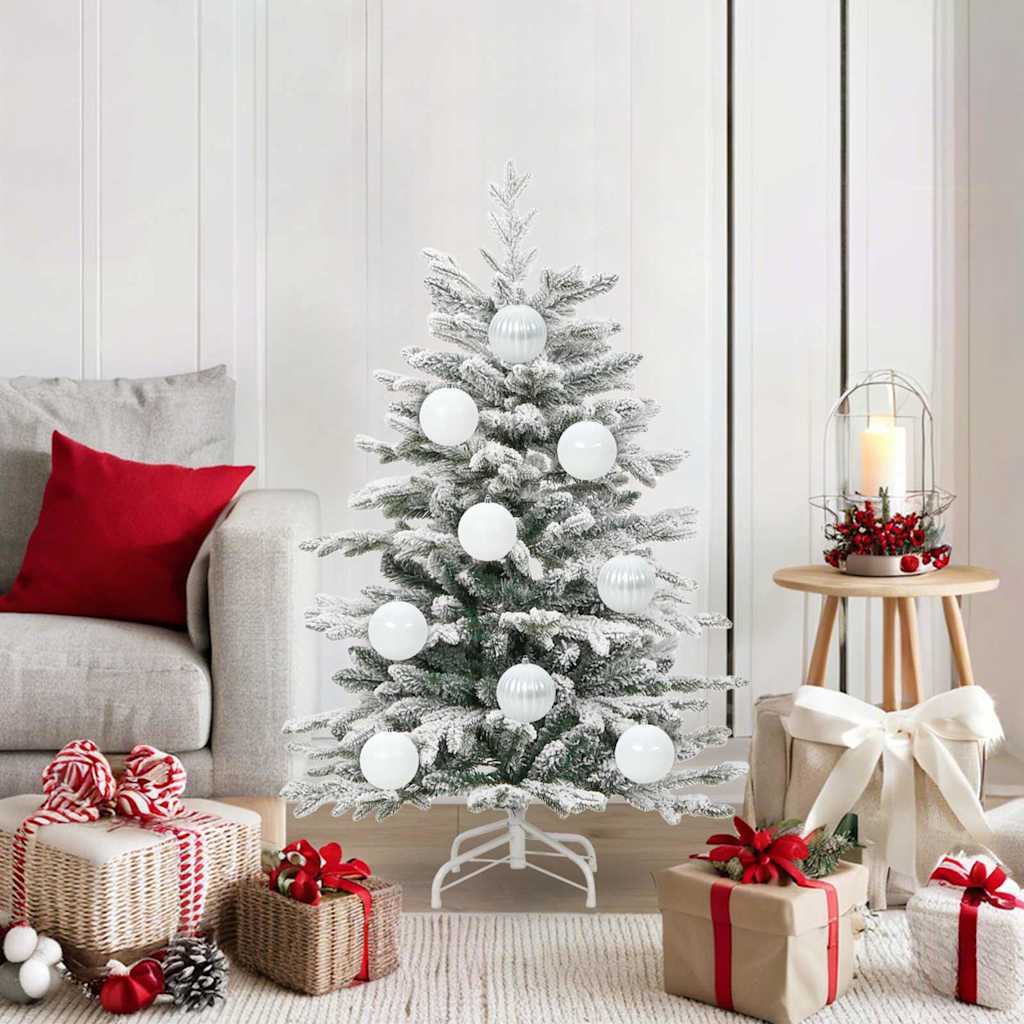 Set di palline di Natale XL 15 pz Bianco Plastica | homemem39