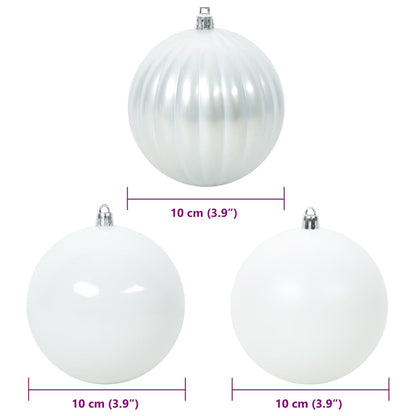 Set di palline di Natale XL 15 pz Bianco Plastica | homemem39