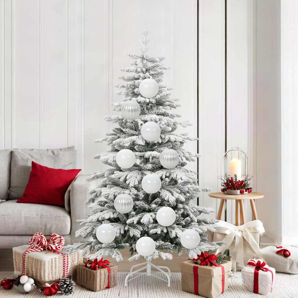 Set di palline di Natale XL 9 pz Bianco Plastica | homemem39