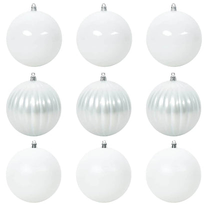 Set di palline di Natale XL 9 pz Bianco Plastica | homemem39