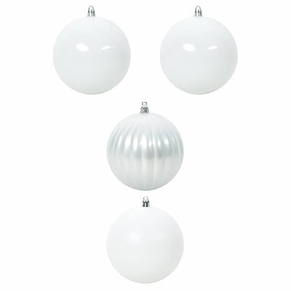Set di Palline di Natale XXL 4 pz Bianco Plastica | homemem39