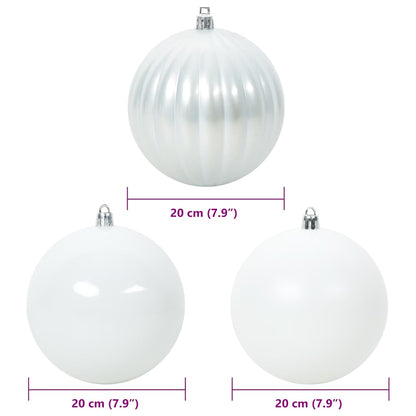 Set di Palline di Natale XXL 4 pz Bianco Plastica | homemem39