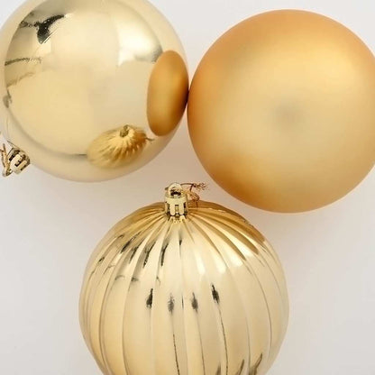 Set di palline di Natale XXL 3 pz Oro Plastica | homemem39