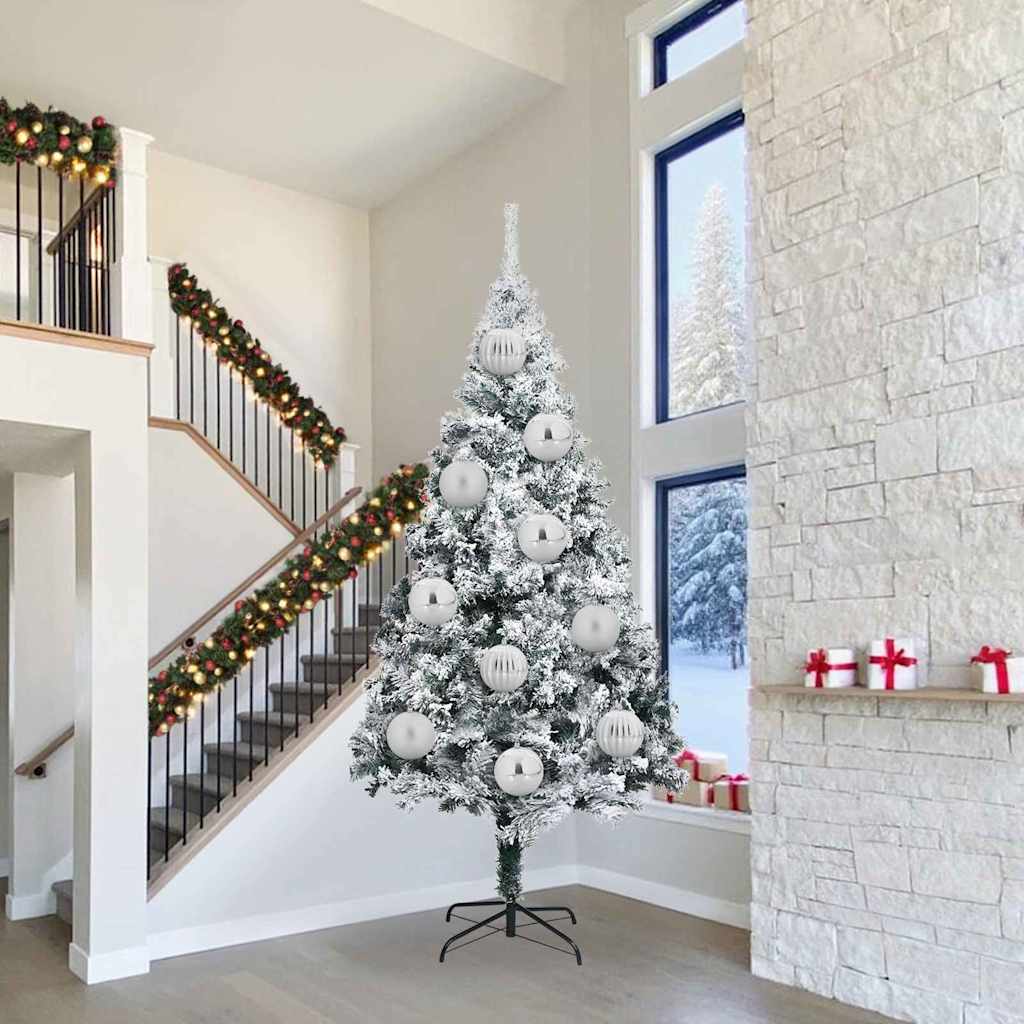 Set di palline di Natale XXL 3 pz Argento Plastica | homemem39