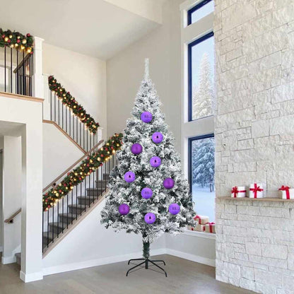 Set di Palle di Natale 4 pcs Lillà Plastica