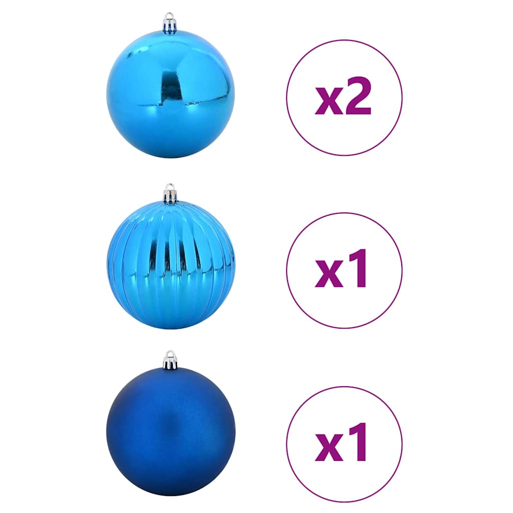 Set di palline di Natale XXL 4 pz Blu Plastica | homemem39