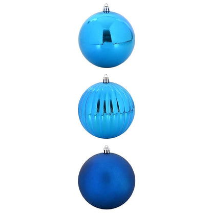 Set di Palline di Natale XXL 3 pz Blu Plastica | homemem39