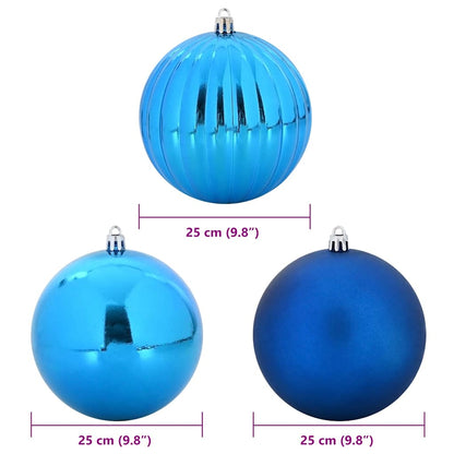 Set di Palline di Natale XXL 3 pz Blu Plastica | homemem39