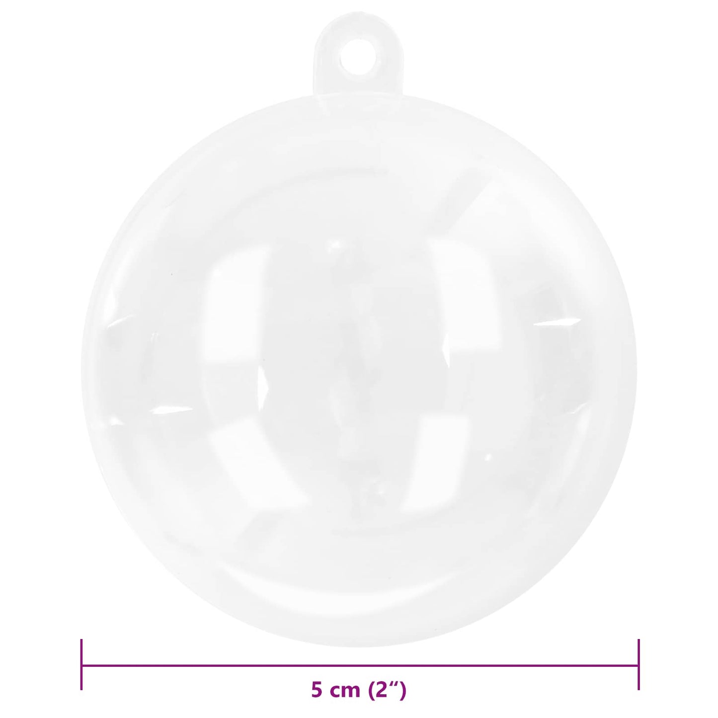 Set di Palle di Natale 50 pcs Trasparente Ø 5 cm | homemem39