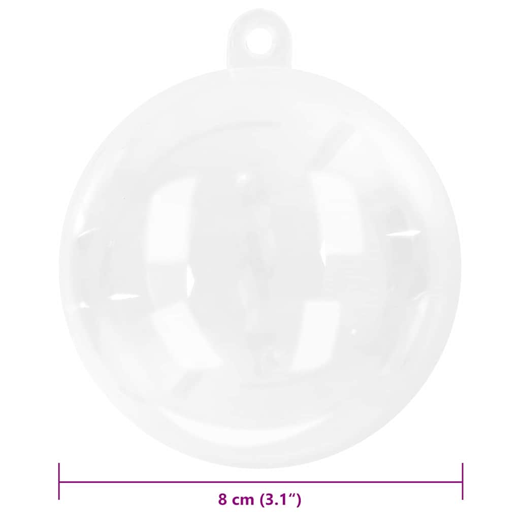 Set di Palle di Natale 25 pcs Trasparente Ø 8 cm | homemem39