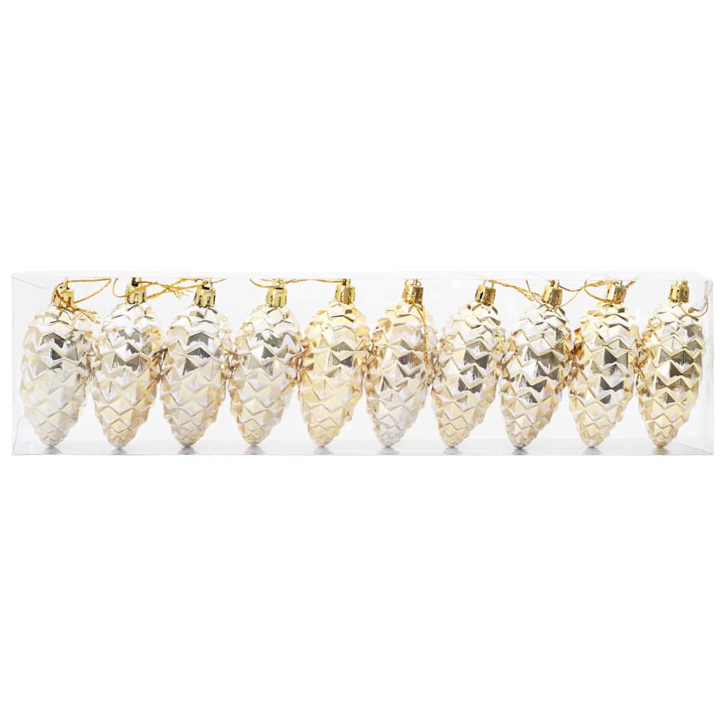 Palla di pino di Natale 40 pcs Oro Plastica | homemem39