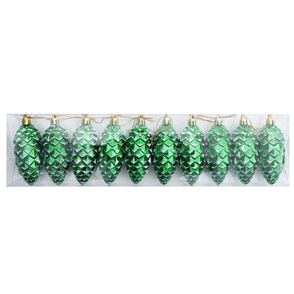 Palla di pino di Natale 40 pcs Verde Plastica | homemem39