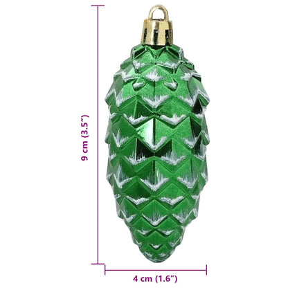 Palla di pino di Natale 40 pcs Verde Plastica | homemem39