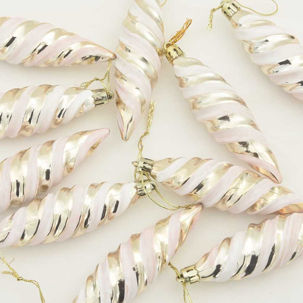 Palla a spirale di Natale 40 pcs Champagne Plastica