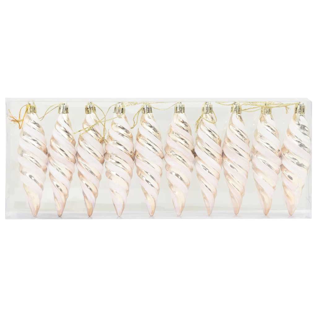 Palla a spirale di Natale 40 pcs Champagne Plastica