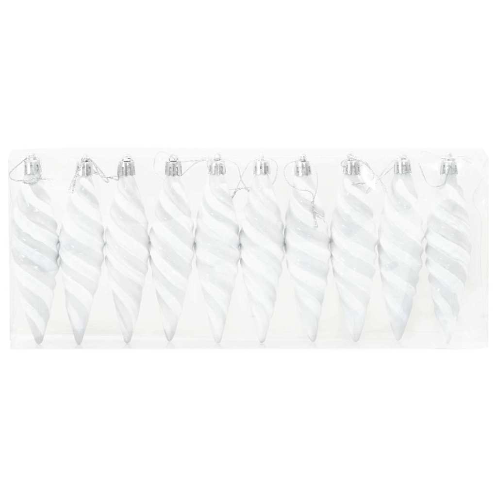 Palla a spirale di Natale 40 pcs Bianco Plastica | homemem39