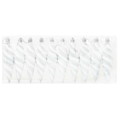 Palla a spirale di Natale 40 pcs Bianco Plastica | homemem39