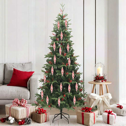 Palla a spirale di Natale 40 pcs Rosso Plastica | homemem39