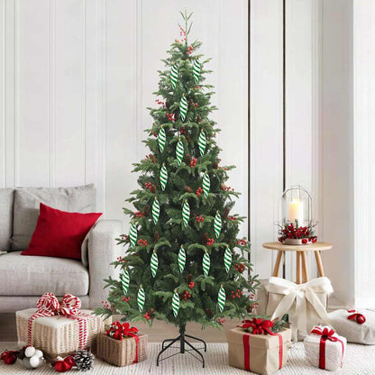 Palla a spirale di Natale 40 pcs Verde Plastica | homemem39