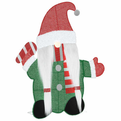 Gnomone Illuminato Bianco caldo 71 x 64 cm Tessuto di Lamè | homemem39