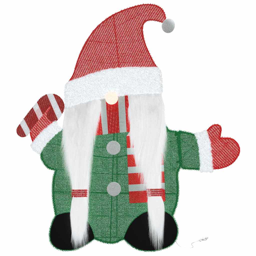 Gnomone Illuminato Bianco caldo 71 x 64 cm Tessuto di Lamè | homemem39