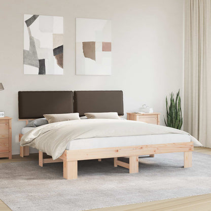 Letto con Testiera Rivestita Talpa 200 x 200 cm Pino massello | homemem39