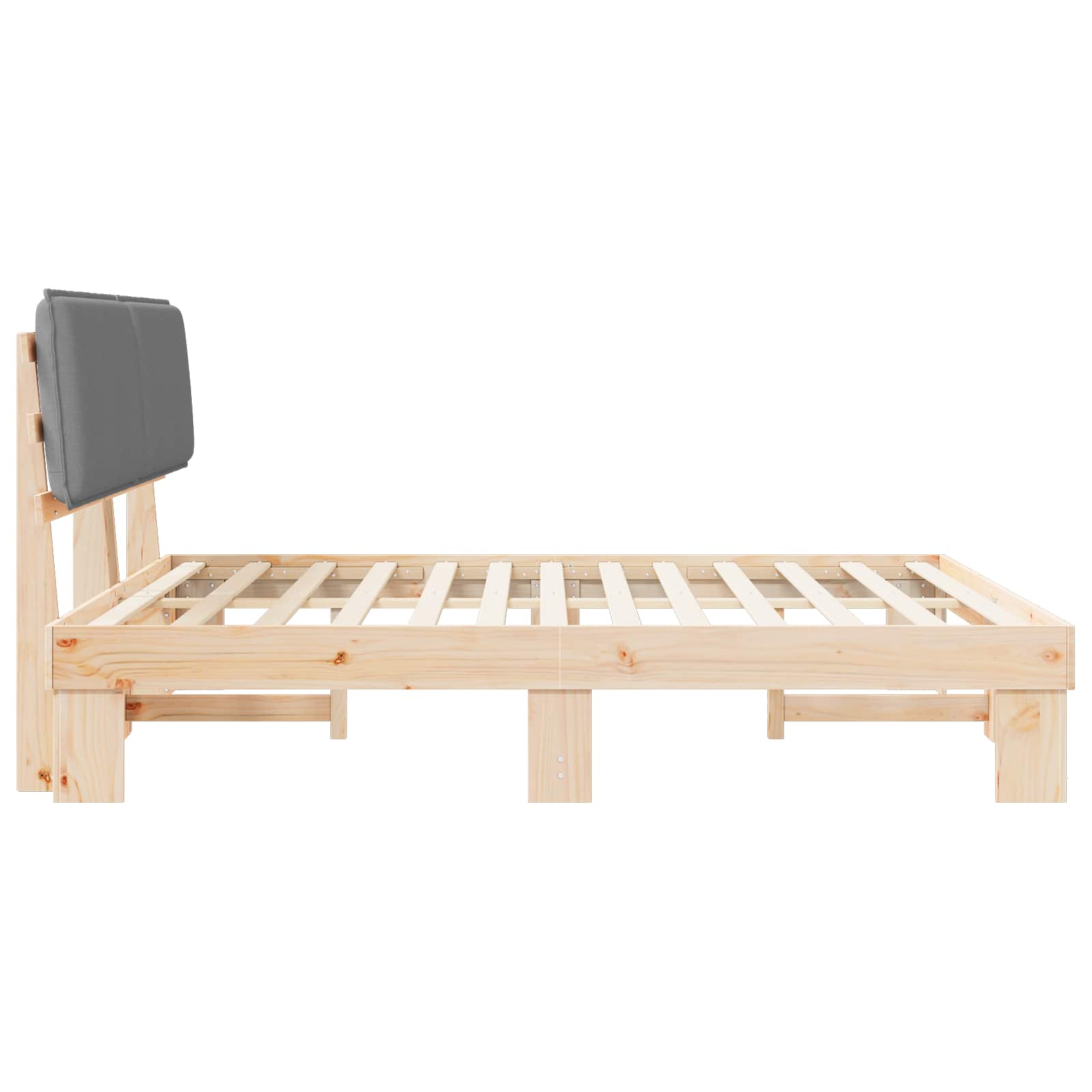 Letto con Testiera Rivestita Grigio chiaro 180 x 200 cm | homemem39