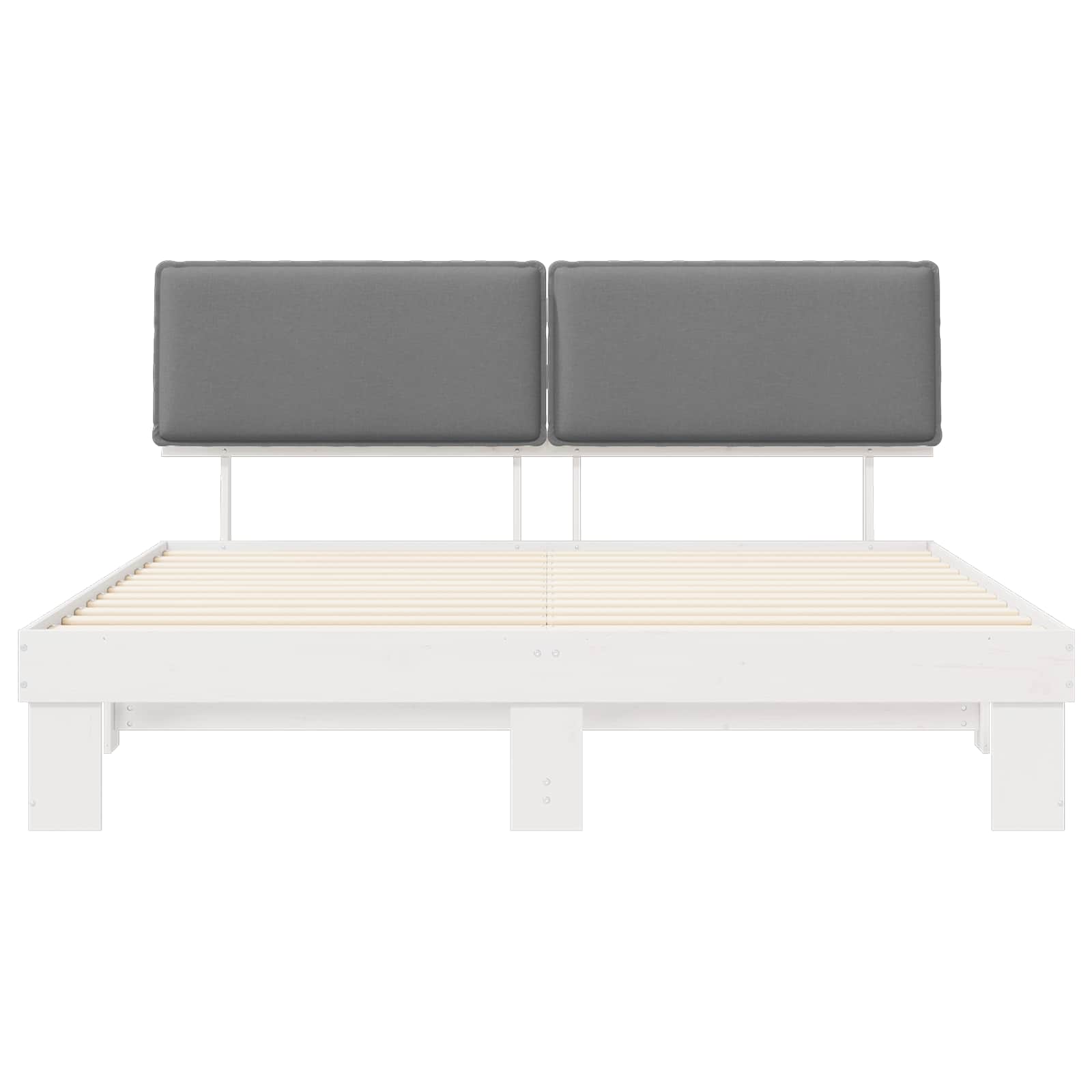 Letto con Testiera Rivestita Grigio chiaro 180 x 200 cm | homemem39
