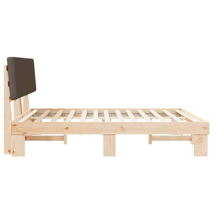 Letto con Testiera Rivestita Talpa 200 x 200 cm Pino massello | homemem39