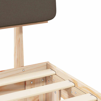 Letto con Testiera Rivestita Talpa 180 x 200 cm Pino massello