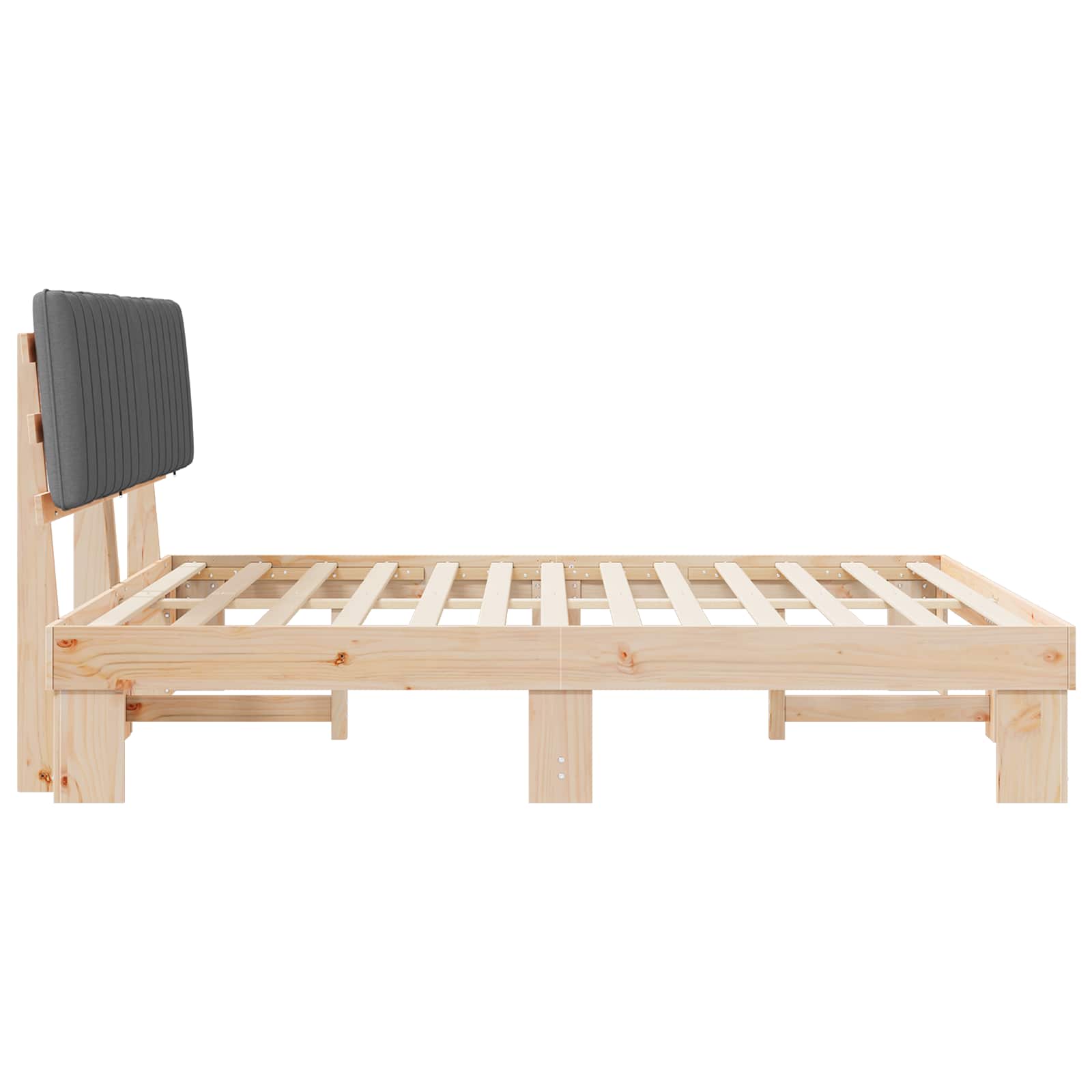 Letto con Testiera Rivestita Grigio chiaro 180 x 200 cm | homemem39