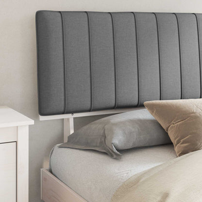 Letto con Testiera Rivestita Grigio chiaro 180 x 200 cm | homemem39