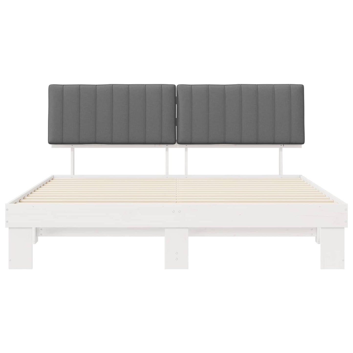 Letto con Testiera Rivestita Grigio chiaro 180 x 200 cm | homemem39