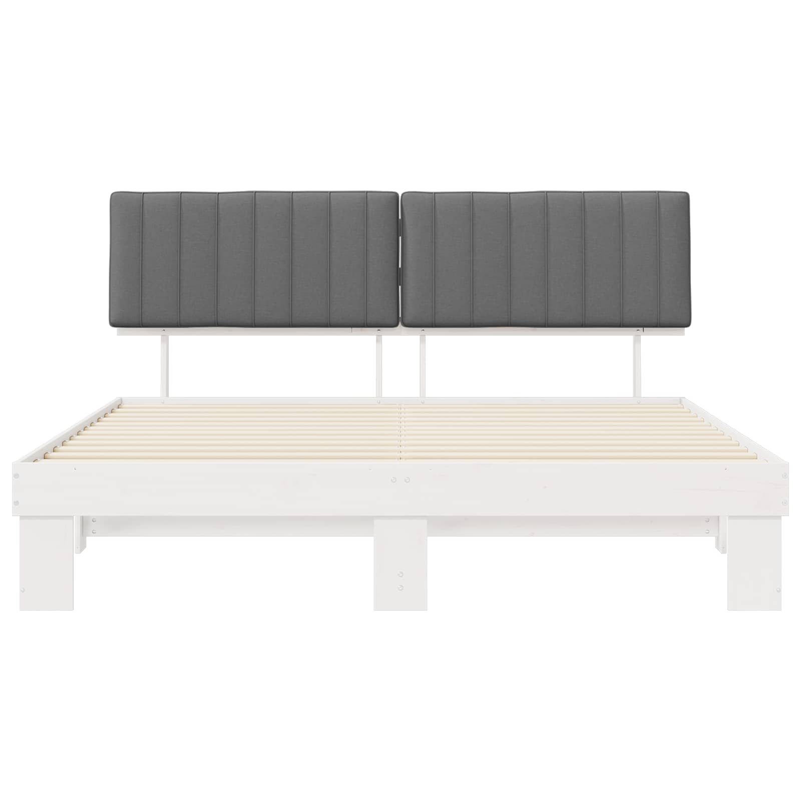 Letto con Testiera Rivestita Grigio chiaro 180 x 200 cm | homemem39