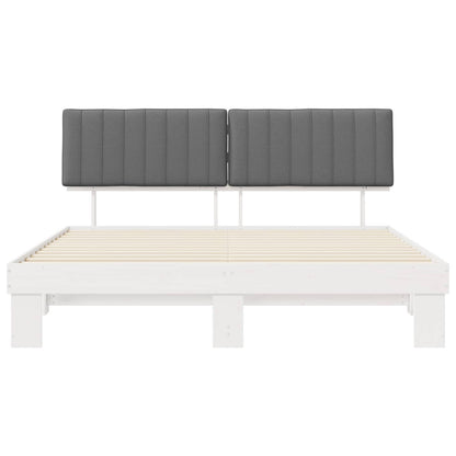 Letto con Testiera Rivestita Grigio chiaro 180 x 200 cm | homemem39