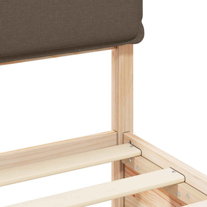 Letto con Testiera Rivestita Talpa 180 x 200 cm Pino massello