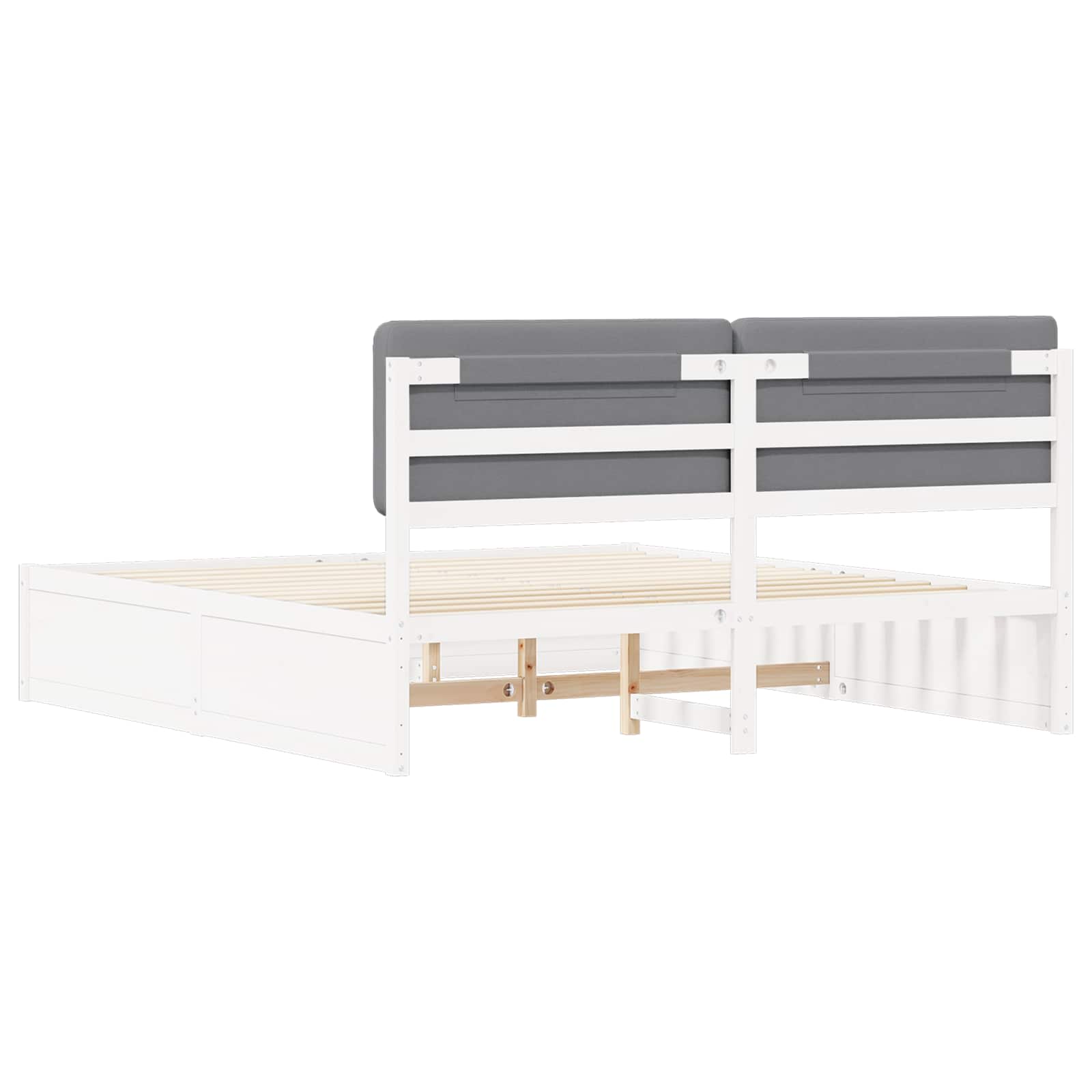 Letto con Testiera Rivestita Grigio chiaro 180 x 200 cm | homemem39