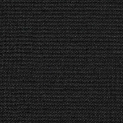 Letto con Testiera Rivestita Nero 200 x 200 cm Pino massello