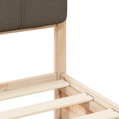 Letto con Testiera Rivestita Talpa 160 x 200 cm Pino massello