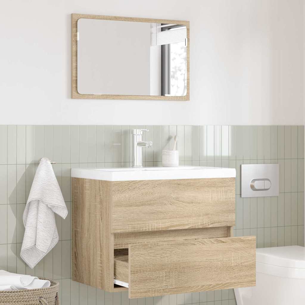 Set di mobili per il bagno Rovere Sonoma Legno ingegnerizzato | homemem39