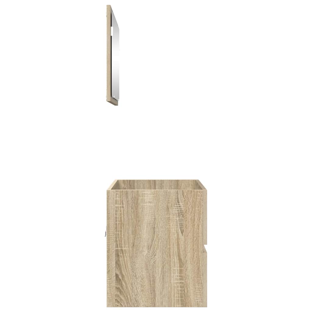 Set di mobili per il bagno Rovere Sonoma Legno ingegnerizzato | homemem39