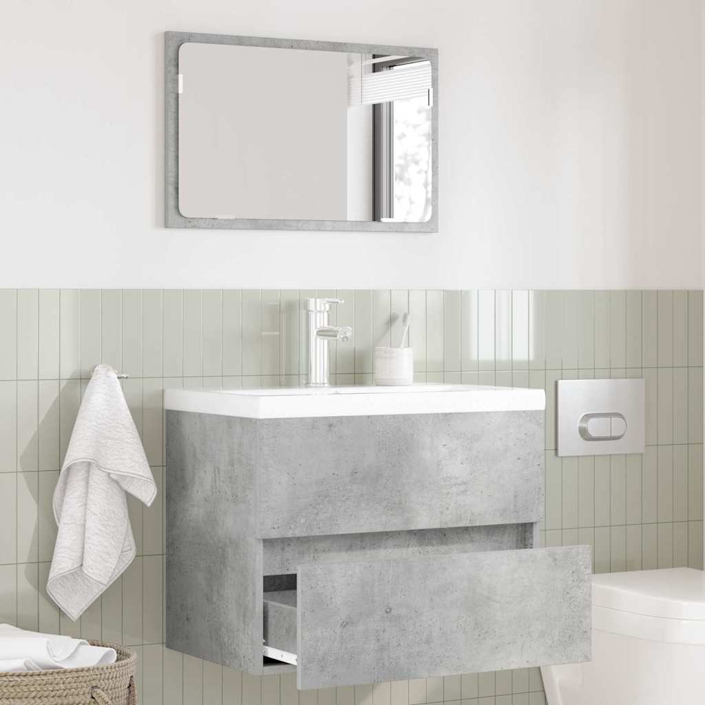 Set di mobili per il bagno Grigio cemento 60 x 38,3 x 45 cm | homemem39