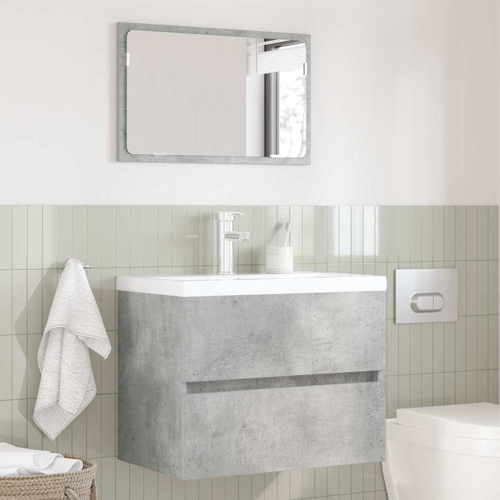 Set di mobili per il bagno Grigio cemento 60 x 38,3 x 45 cm | homemem39
